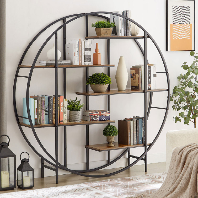 Round on sale etagere bookcase